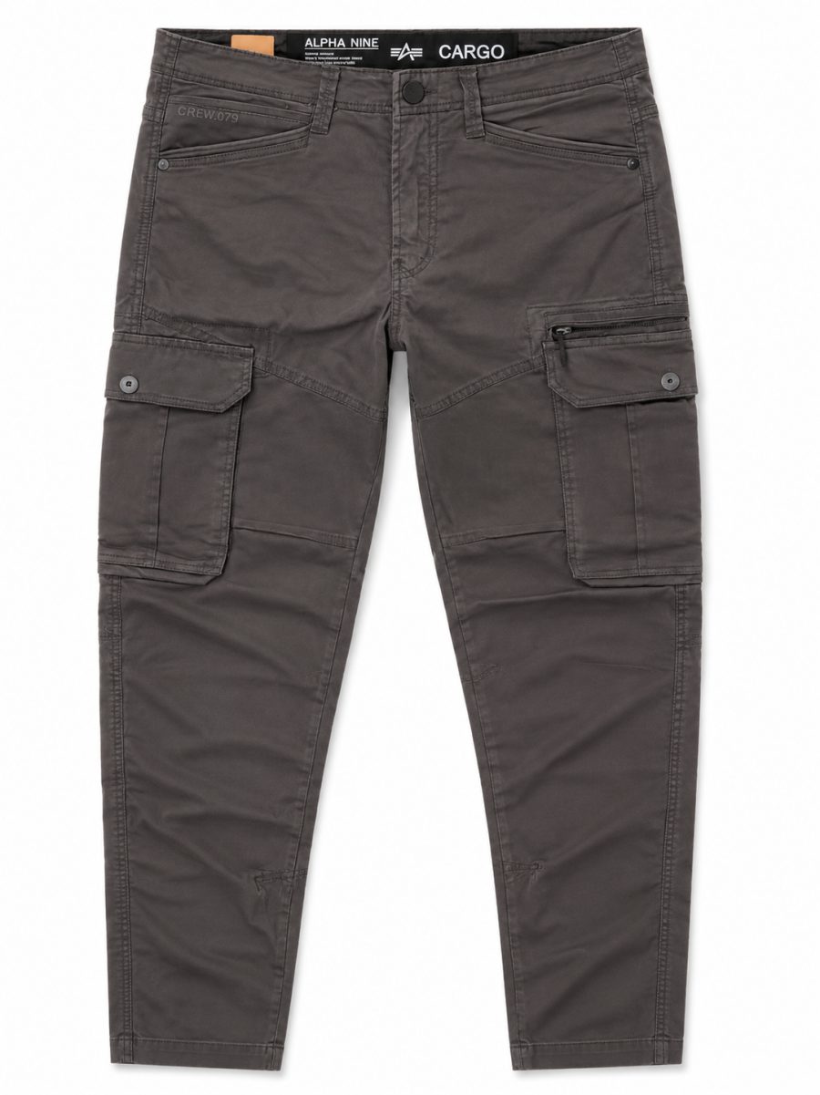 Charcoal Grey Slim Cargo Pants for Men - Everyday Comfort & Style - image 1
