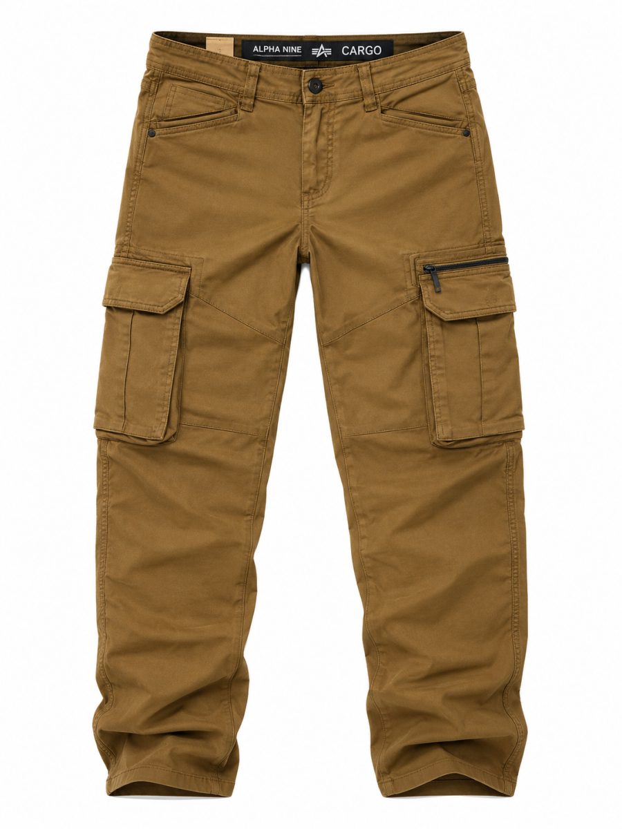 Men's Dark Brown Cargo Utility Pants – Multiple Pockets & Durable Design - image 1