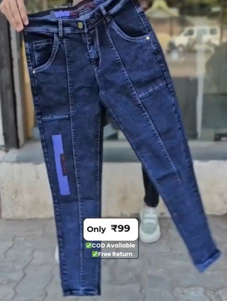 Premium Indigo Denim Pants for Men - Everyday Comfort & Style - image 1