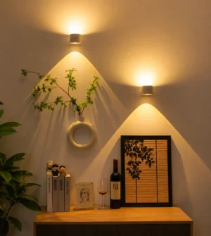 Contemporary Ambient LED Wall Sconce - Stylish Interior Lighting Solution
