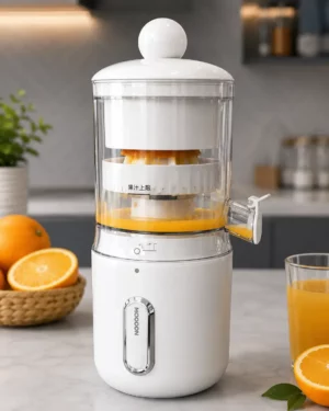 Compact Electric Citrus Press Juicer with Automated Extraction System - image 1