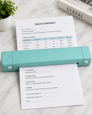 Compact Wireless Document Scanner - Portable Solution for Professionals & Students
