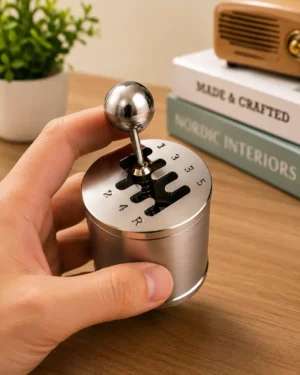 Compact Manual Transmission Desk Toy – Miniature Metal Shifter