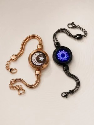 Premium Celestial Radiance Couple Bracelet Collection – Enchanting Partner Accessories