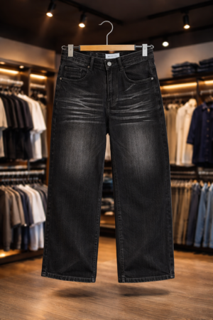Men's Premium Black Denim Jeans – Comfortable Straight-Leg Style - image 1