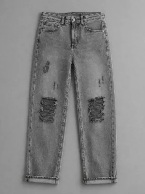 Men's Slim Fit Ripped Denim Jeans – Distressed Casual Style