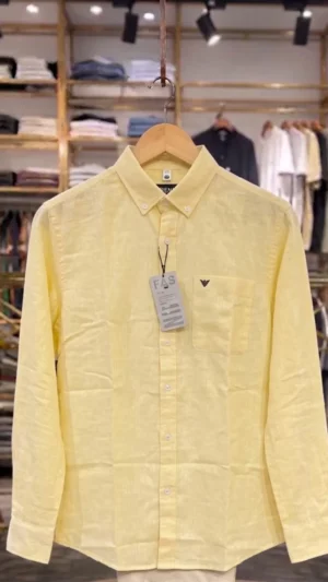Men's Premium Linen Button-Up Shirt – Breathable Summer Essential - image 1