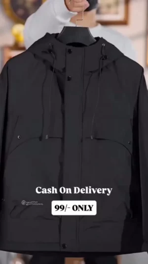 Black Hooded Jacket – Timeless Everyday Essential for Every Season