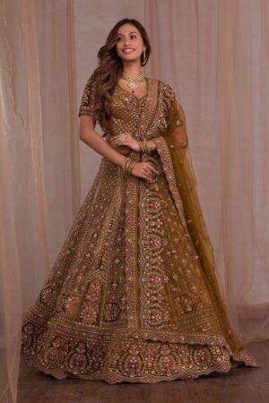 Premium Velvet Lehenga with Intricate Zariwork Embroidery